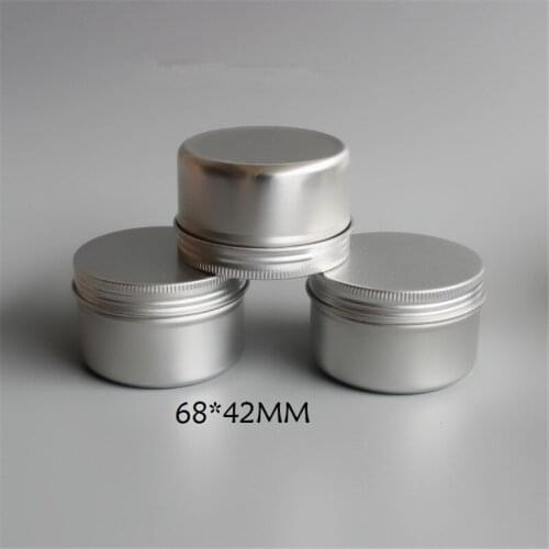 120g Empty Aluminum Jars Cosmetics Refillable Bottles Ointment Sample Packaging Containers Screw Cap