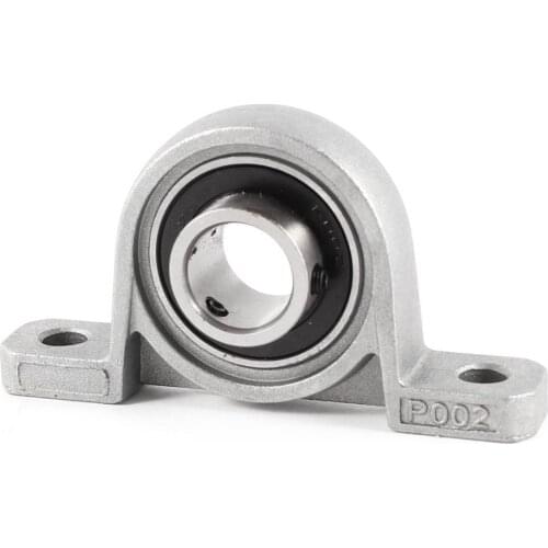 2Pcs Zinc Alloy 15mm Diameter Bore Ball Bearing Pillow Block Mounted Support KP002