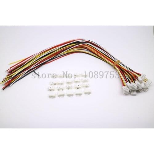 20 SETS Mini Micro JST 2.0 PH 4-Pin Connector plug with Wires Cables 100MM 10CM