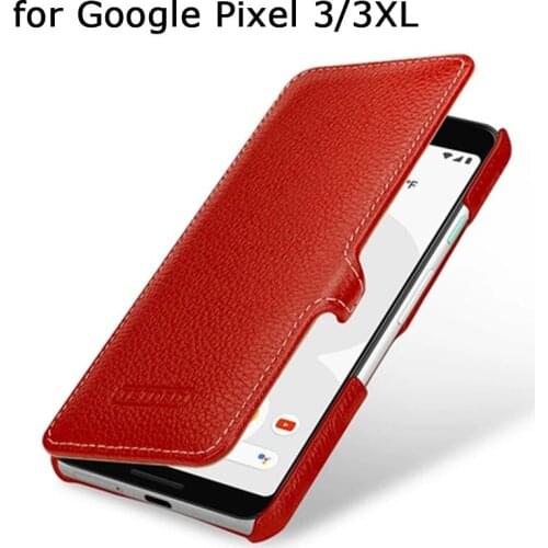 2019 Fashion Phone Case Cover for Google Pixel 3 3XL Luxury Genuine Leather Case for Fundas Google Pixel3 3 XL Free Phone Holder