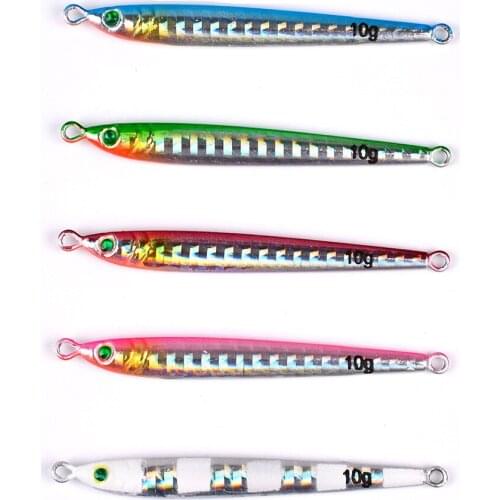 5Pcs Jigging Lead Fish 7g 10g 14g 17g 21g 28g Artificial Hard Bait Spoon Lure Without Hook
