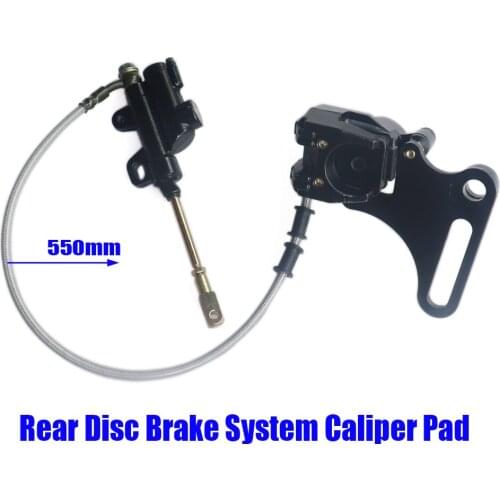 550mm Motorcycle parts Rear Disc Brake System Caliper Pad For 125cc 140cc Pit Dirt Bike ATV Hydraulic Rear Brake Caliper