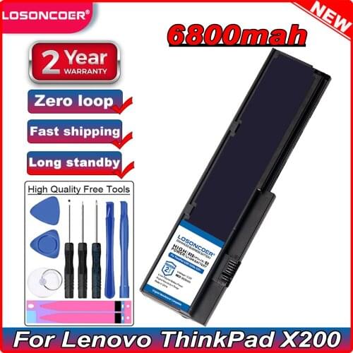 Laptop Battery For Lenovo ThinkPad X200 X200s X201 X201i X201s 42T4834 42T4835 43R9254 ASM 42T4537 FRU 42T4536 FRU 42T4538