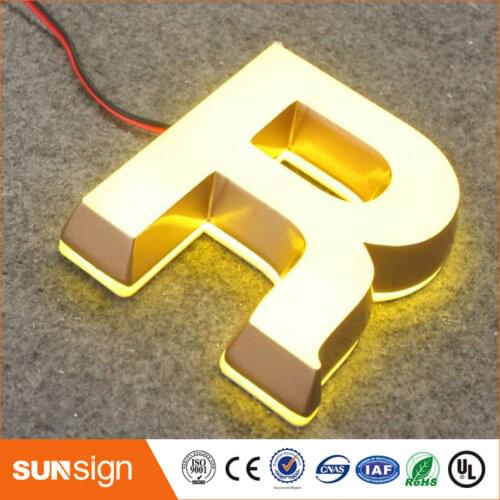 Illuminated frontlit acrylic led signboard design