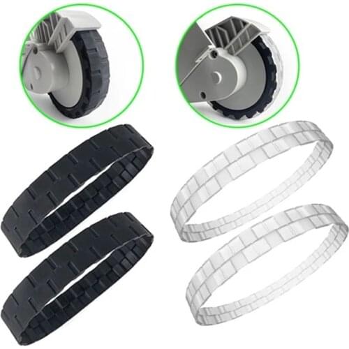 2Pcs Wheel Tire Skin Accessories For Xiaomi mi robot Mijia 1S 2S T4 T4 T6 Roborock S50 S55 S6Masv Vacuum Cleaner Home Appliances