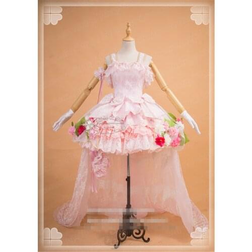 Anime Love Live Sunshine Aqours Flower Wedding Awakening Kurosawa Ruby Wedding Dress Cosplay Costume H