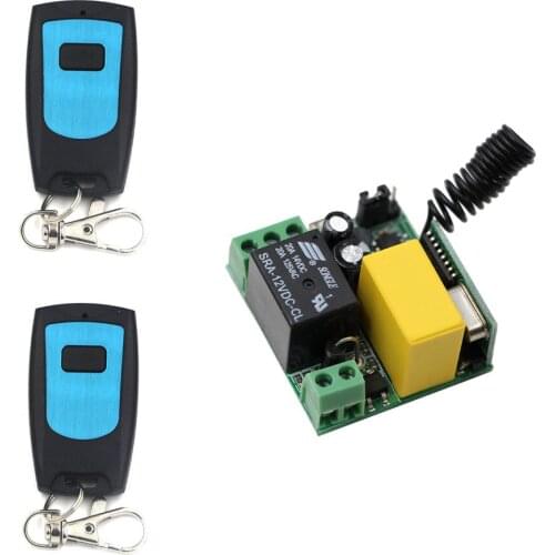 AC 220V 1CH 10A Relay Wireless Remote Control Switch Receiver Waterproof Transmitter Smart Home ; 315Mhz/433Mhz