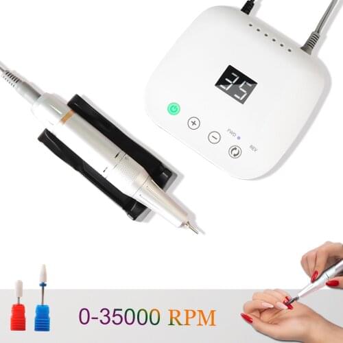 35000RPM Electric Nail Drill Machine Manicure Drill Nail Art Milling Professional Nail Drill Machine Nail Polishing Equipment