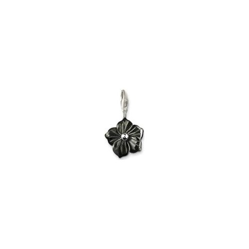 PT2495 Black Flower Pendant Special price original For Fashion Cute Gift Euro-American style Bracelet And Necklace Diy charms