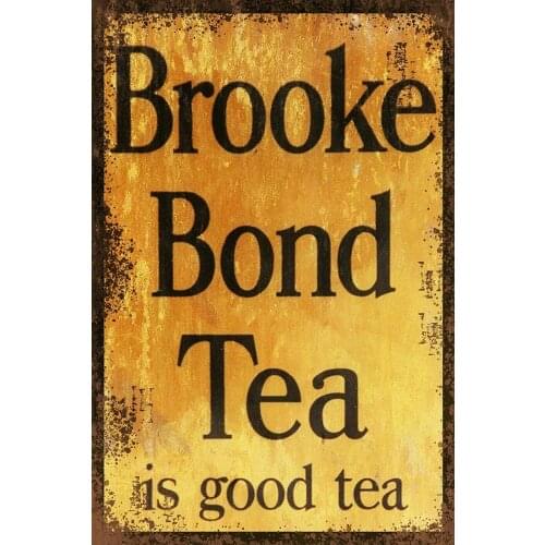 Brooke Bond Tea 12x8 Inch Vintage Retro Decor Metal Tin Sign