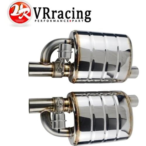 Stainless Steel 2.5" or 3" Slant Outlet Tip Inlet Weld On Single Exhaust Muffler with different sounds/Dump Valve Exhaust Cutout