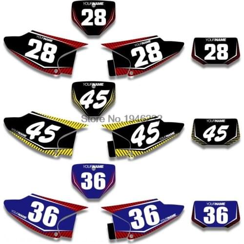 NICECNC Custom Number Plate Background Graphics Sticker & Decal For Honda CRF230 CRF230F 2008 - 2014 2010 2012 2013 CRF 230 230F