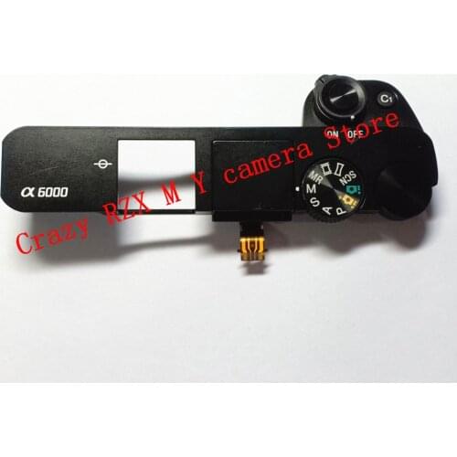 90%NEW A6000 Top Cover Power Swich Shutter Button For SONY A6000 ILCE-6000 ILCE6000 Camera Replacement Unit Repair Parts