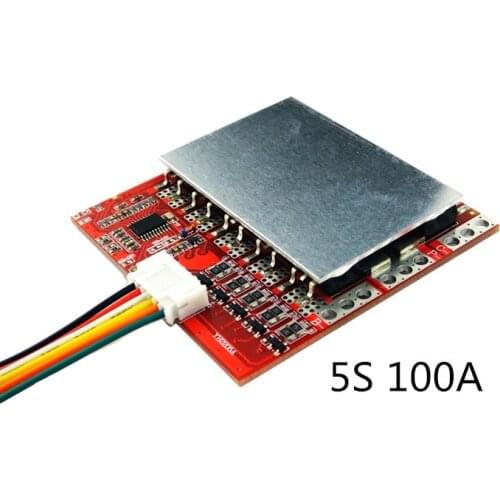 5S 100A/80A Lithium Battery Protection Board /BMS LiFePo4 Polymer Iron Lithium Belt Balanced Power Tool Inverter Solar Energy
