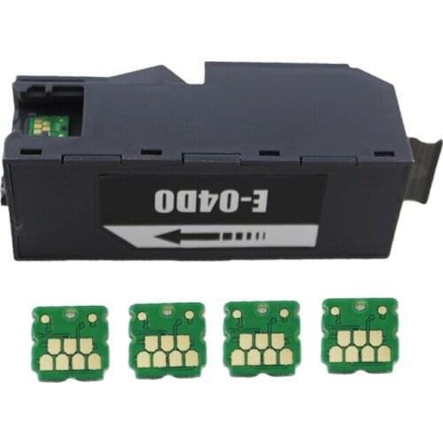 CISSPLAZA 1set T04D0 WMB1 Maintenance tank compatible for Epson Eco Tank ET-7700 ET-7750 L7180 L7160 L7188 waste ink box