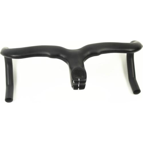 Free shipping Scale-free Full carbon fiber one piece carbon handlebar of Road bicycle Raiser bar