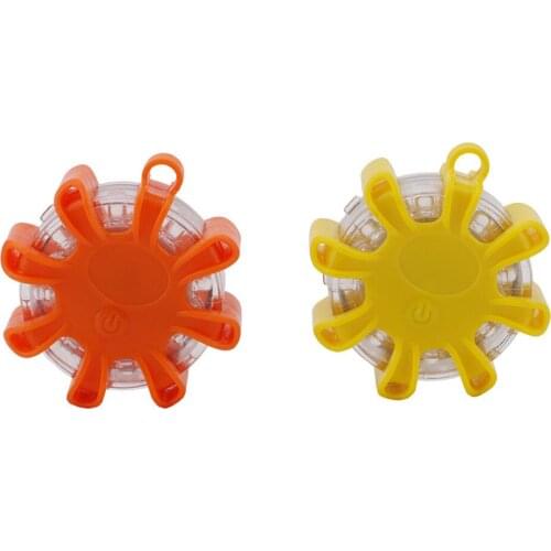 Led Light Round Beacon Emergency Lamp Strobe Flash Light Van Truck Warning Light Flashlight Bicycle Cycling Safety Lamp #T2P