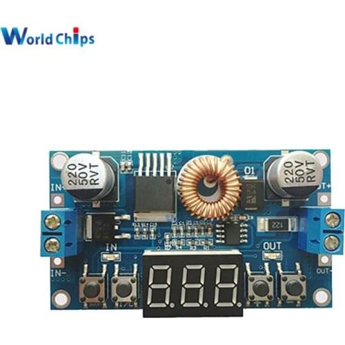 DC-DC 5A LED Step-Down Charge Module Digital Control Power Supply With Voltmeter Ammeter LED Digit Display Standard