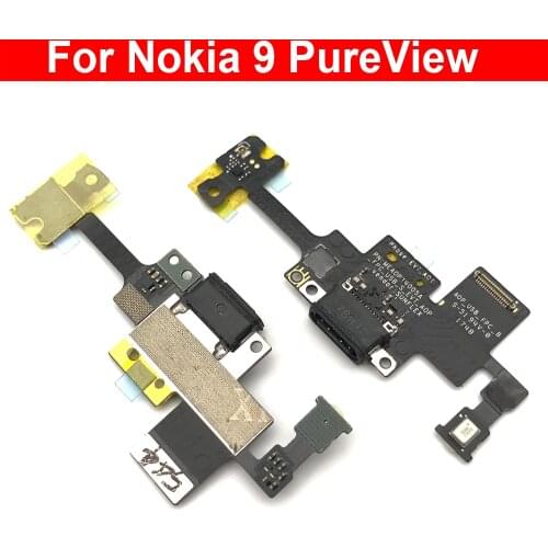 USB Charging Port Mic Microphone Dock Connector Board Flex Cable For Nokia 9 PureView Repair Parts