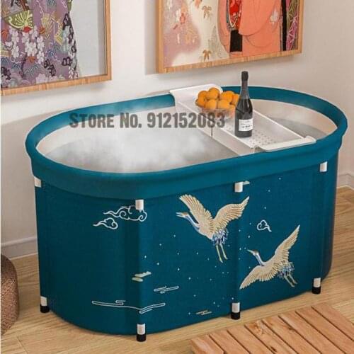 Bath Bucket Adult Foldable Bath Bucket Adult Simple Bathtub Bath Basin Household Double Body Artifact