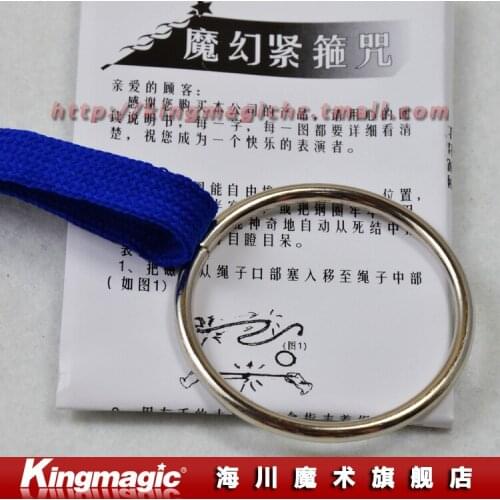 Rope and Ring magic trick toys magic props Free shipping