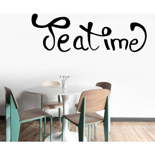 Always Tea Time Quote Vinyl Wall Decals Home Decor Kitchen Coffee Shop Art Mural Stickers Removable Wallpoof CX1760