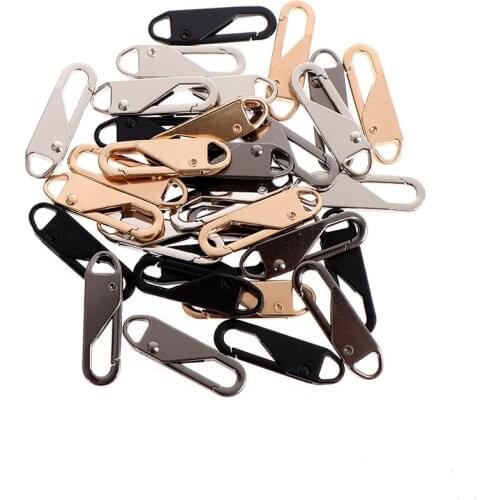 1/4/8PCS Universal Alloy Zipper Puller for Clothing Zip Fixer Removable Zipper Slider DIY Sewing Instant Repair Zipper For Bags