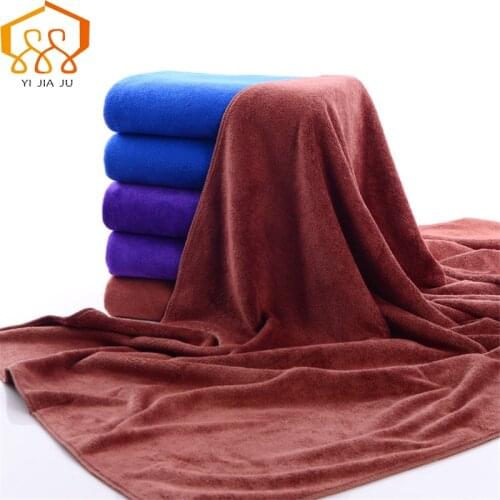 160*60CM Microfiber Bath Towel Beach Towel Soft Super Absorbent Thicken Car Cleaning Towel Car Care Wash Beauty Supplies Tools