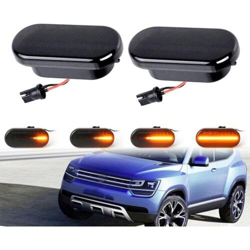 2Pcs Led Dynamic Side Marker Turn Signal Light For Volkswagen VW Bora Golf 3 4 Passat 3BG Polo SB6 SEAT Ibiza Leon Skoda Ford