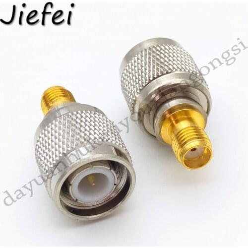 20-150Pcs Gold plated TNC Male Plug to SMA Female jack PCB Mount connector TNC-SMA RF adapter