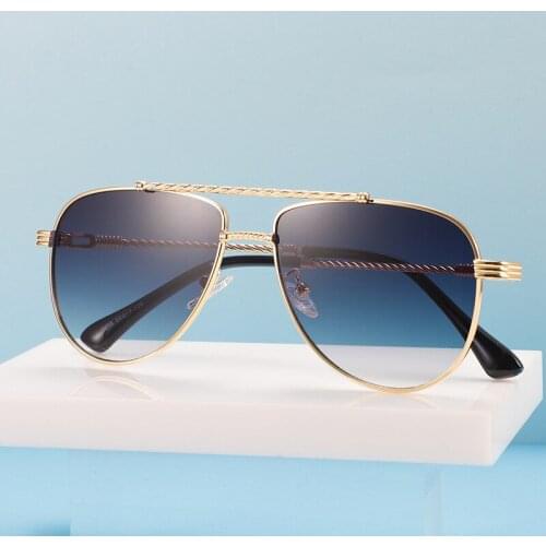 2021 Oversized pilot FF Sunglasses Women Luxury Brand Fashion Flat Top One Piece Sun Glasses Men Gafas Shade Mirror UV400