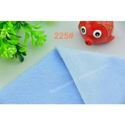 225# Light Blue Color Super Soft Short Hair 2-3mm Fleece Fabric Velvet Microfiber Velboa for DIY Patchwork Toy Shoes Sofa Pillow