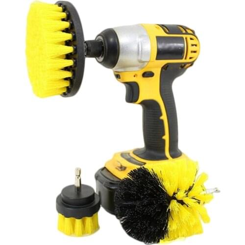 Drillbrush 3 Piece Drill Brush Cleaning Tool Attachment Kit for Cleaning Tile Grout Shower Bathtub General Purpose Scrubbing