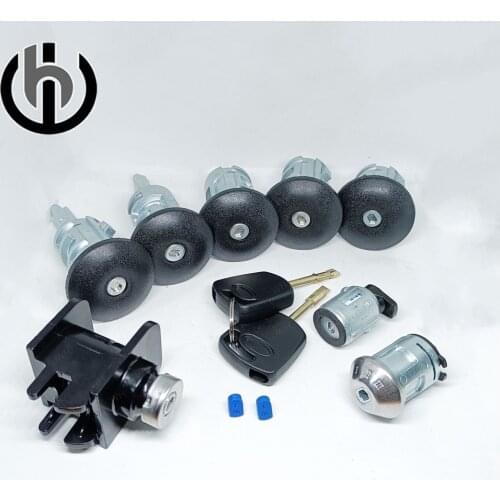 4425134 2T1AV22050AD 2T1A-V22050-AD For Ford Transit Connect 2002-2007 FULL LOCK SET Complete Lock Kit DOOR BONNET IGNITION