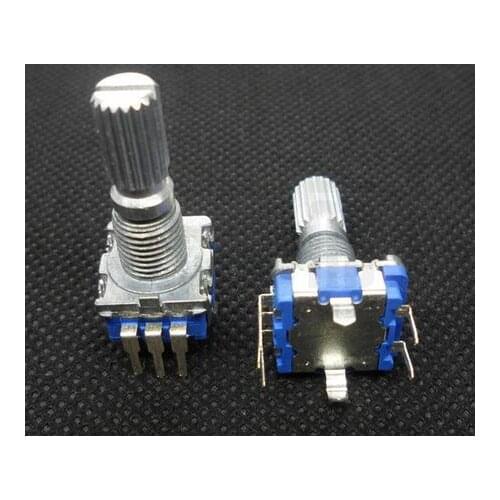 Free Shipping 1pcs rotary encoder 20-bit pulse potentiometer with switch