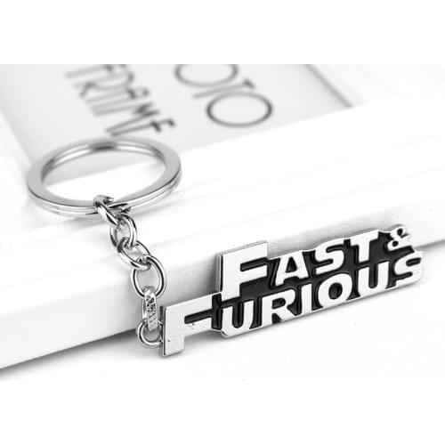 The Fast and The Furious 8 Toretto Pendant keychain fashion fast & furious Metal Chaveiro llavero Jewelry Fans Gift