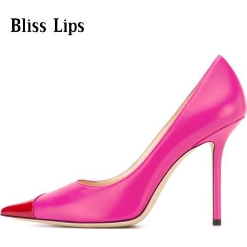 Brand Shoes Woman High Heels Pumps Graffiti Colorful High Heels 12cm Women Shoes High Heels Wedding Shoes Pump Big size 34-45