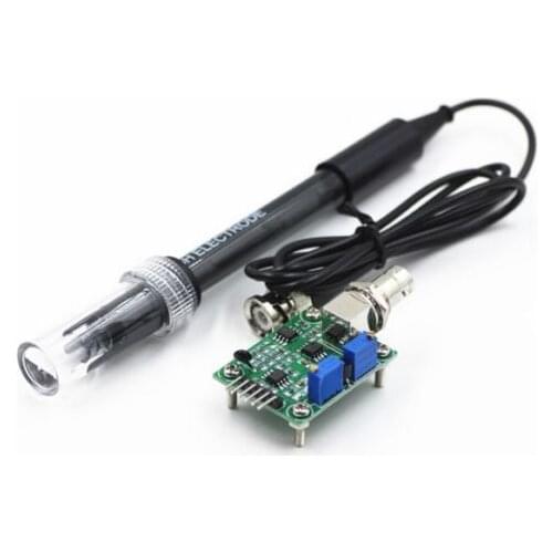 Liquid PH Value Detection detect Sensor Module Monitoring Control For arduino BNC Electrode Probe