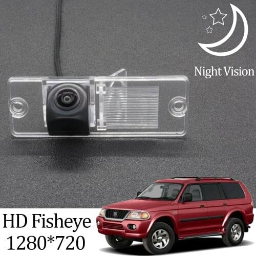 Owtosin HD 1280*720 Fisheye Rear View Camera For Mitsubishi Pajero Sport/Montero sport MK1 1996-2008 Car Parking Accessories