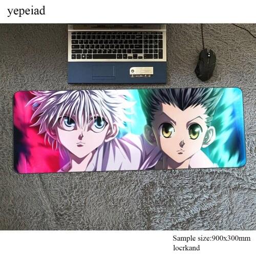 Hunter x hunter mouse pad gamer 900x300x3mm notbook mouse mat Colourful gaming mousepad Cartoon pad mouse PC desk padmouse mats