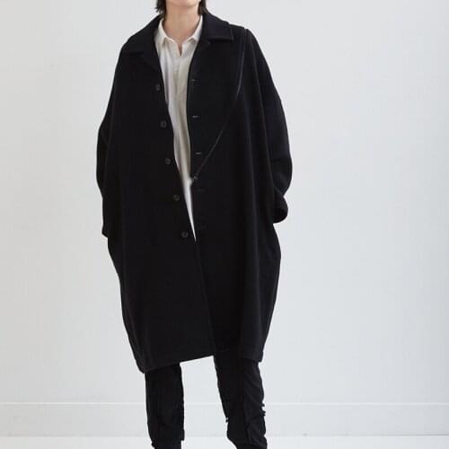 Yamamoto clothing philosophy male hairy coat ripped zipper stitching money