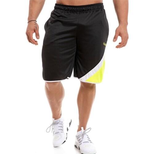 2021 Summer Mens Beach Pants Mesh Breathable Loose Straight Five-Point Pants Outdoor Running Training Basketball Pants