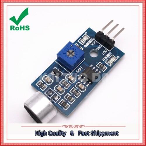 Sound sensor module / sound detection voice module whistle module voice switch output high and low level board