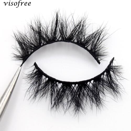 Visofree 3D Mink Eyelashes Fluffy Dramatic Eyelashes Makeup Wispy Mink Lashes Natural Long False Eyelashes Thick Fake Lashes