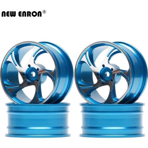 NEW ENRON 5 Spoke Aluminum Alloy 52mm Wheels Hub Rim 4P For RC Car On-Road Drift 1:10 Traxxas Tamiya HSP HPI Kyosho RedCat SAKUR
