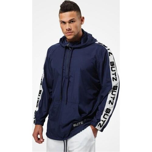 2021 Muscle Fitness Brothers Autumn Thin Mens Jacket Zipper Shirt Sports Jacket Mens Windproof Running Fitness Clothes