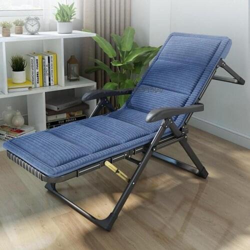 Recliner folding lunch break office couch balcony home leisure siesta bed beach chair lazy back chair