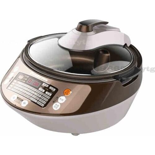 220V/1600W Intelligent Cooking Machine Household 5L Automatic Cooking Frying Pan Multifunctional Electric Frying Pan Lazy Pan