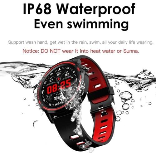 L8 smart wrist watch heart rate blood pressure ECG monitoring stopwatch timing offline full screen touch ECG arterial mediante