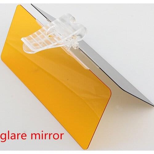 Freeshipping car sunshade anti dazzle mirror Hottest 2 in 1 Carpolarizer lens Day and Night mirror tempered glass, acrylic